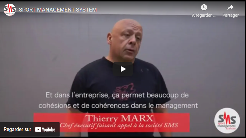 Capture du témoignage de Thierry Marx pour Sport Management System